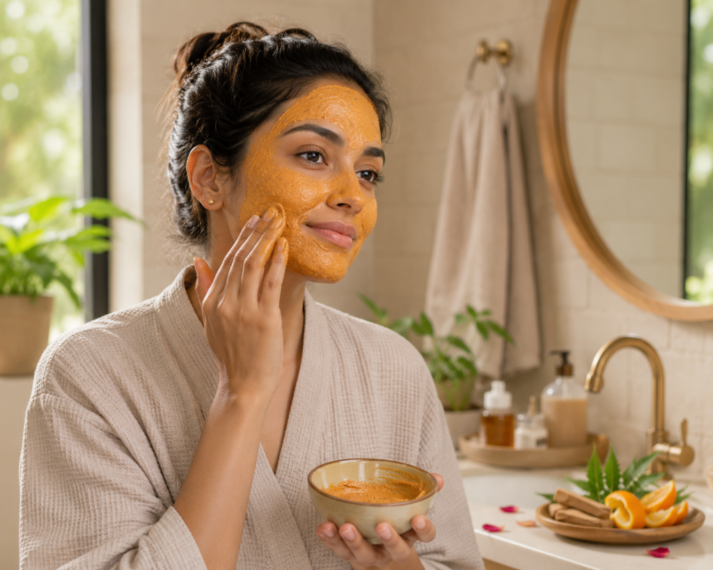 Ayurvedic skincare routine for pigmentation Indian women