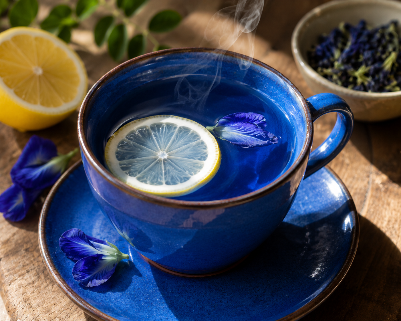 blue pea flower tea antioxidant immunity drink