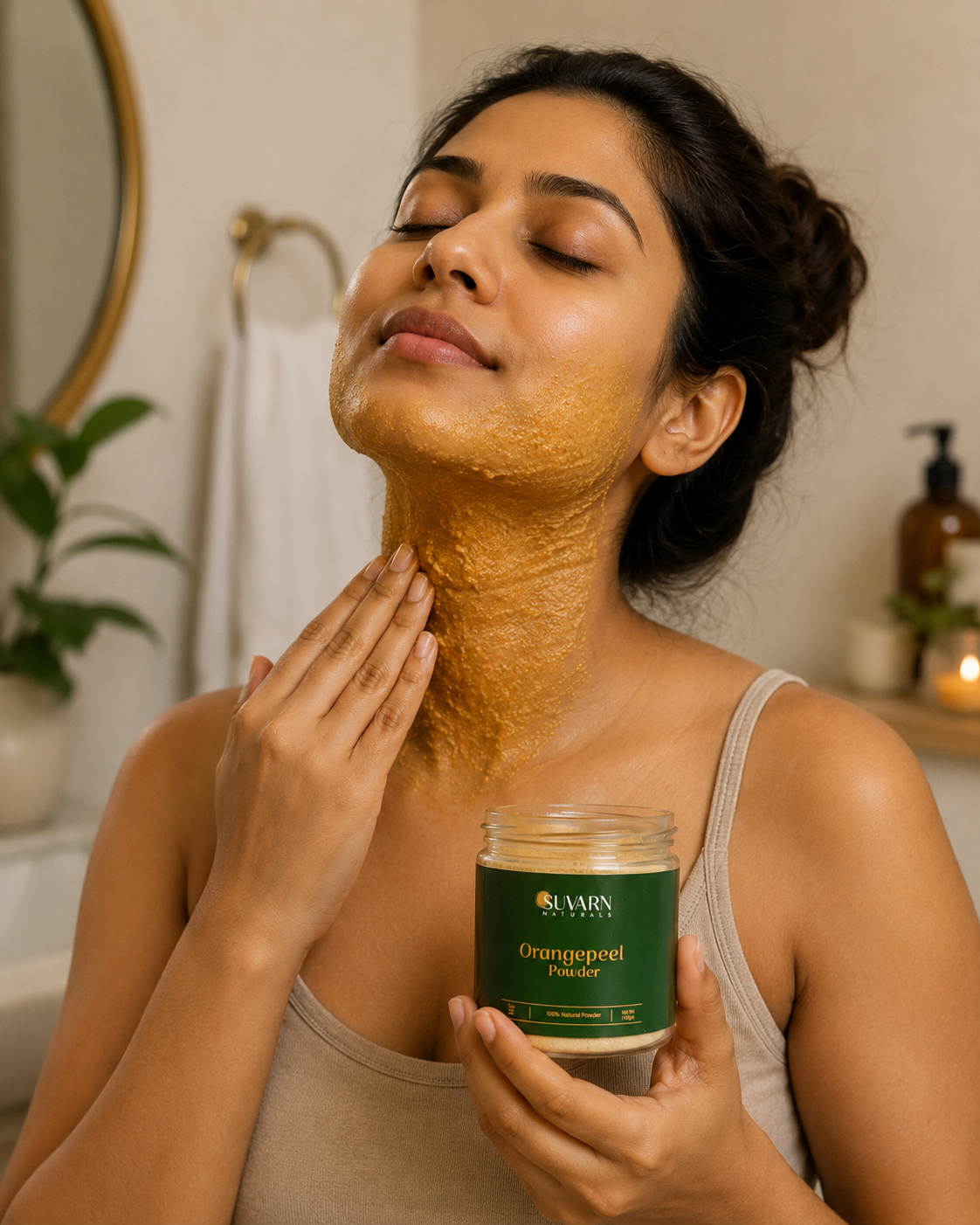 How to remove tan naturally at home using orange peel powder face pack"