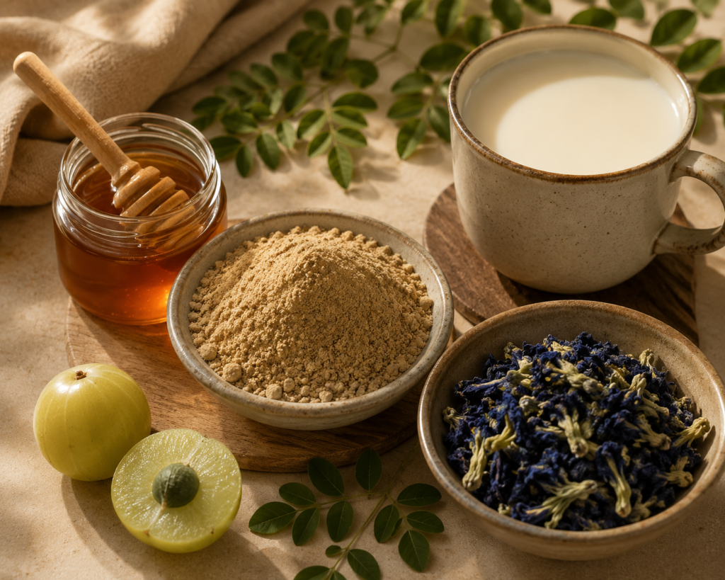 Ingredients for 3-minute Ayurvedic immunity ritual