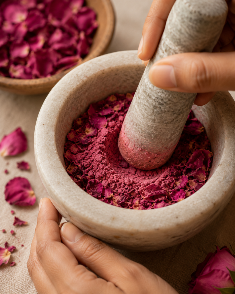 Rose Powder vs Multani Mitti — rose powder skin benefits ayurvedic ingredient
