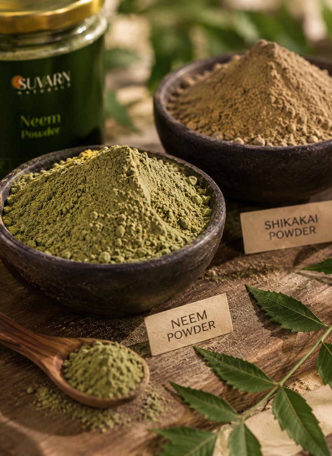 fungal infections on the scalp – neem and shikakai powder ritual
