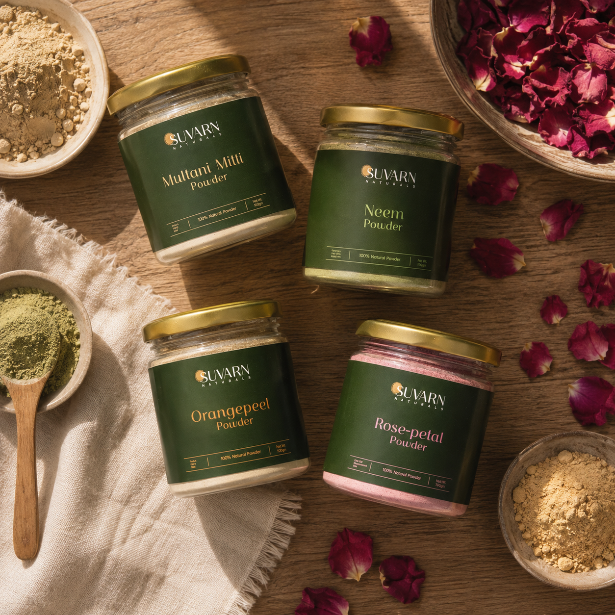 Ayurvedic herbal powders for blackhead removal — Suvarn Naturals