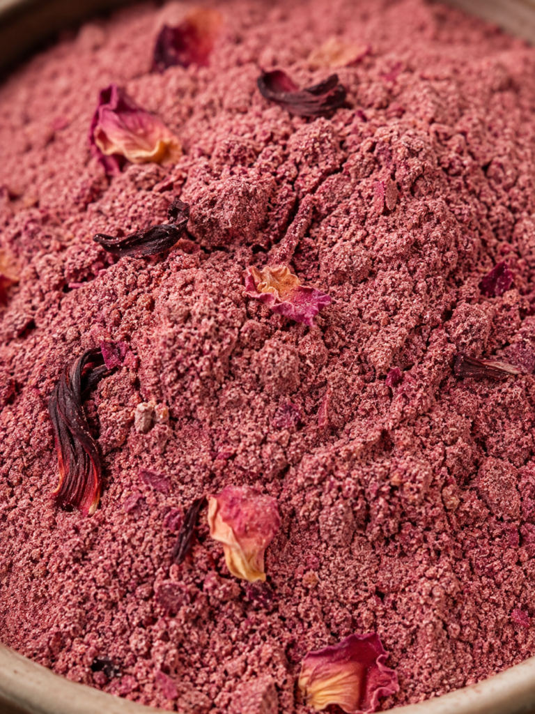 Close-up texture of Suvarn Naturals Floral Detox Powder